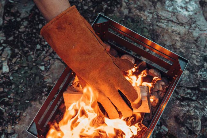 Höfats Feuerhandschuhe Leder