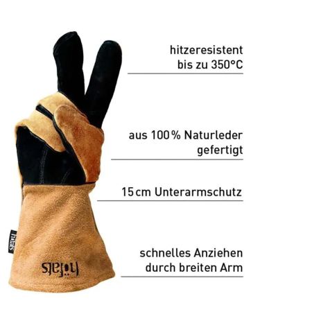 Höfats Feuerhandschuhe Leder