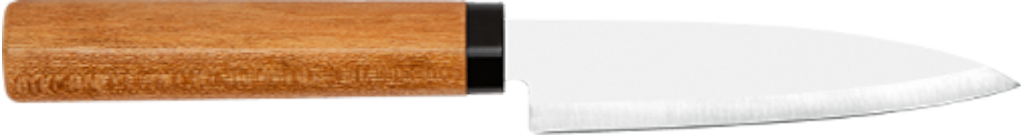 Kochmesser "Früchtemesser mit Holzscheide 3.5" (9,0 cm)" zur persönlichen Gestaltung